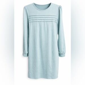 Light Sage Green Long Sleeve Shift Dress